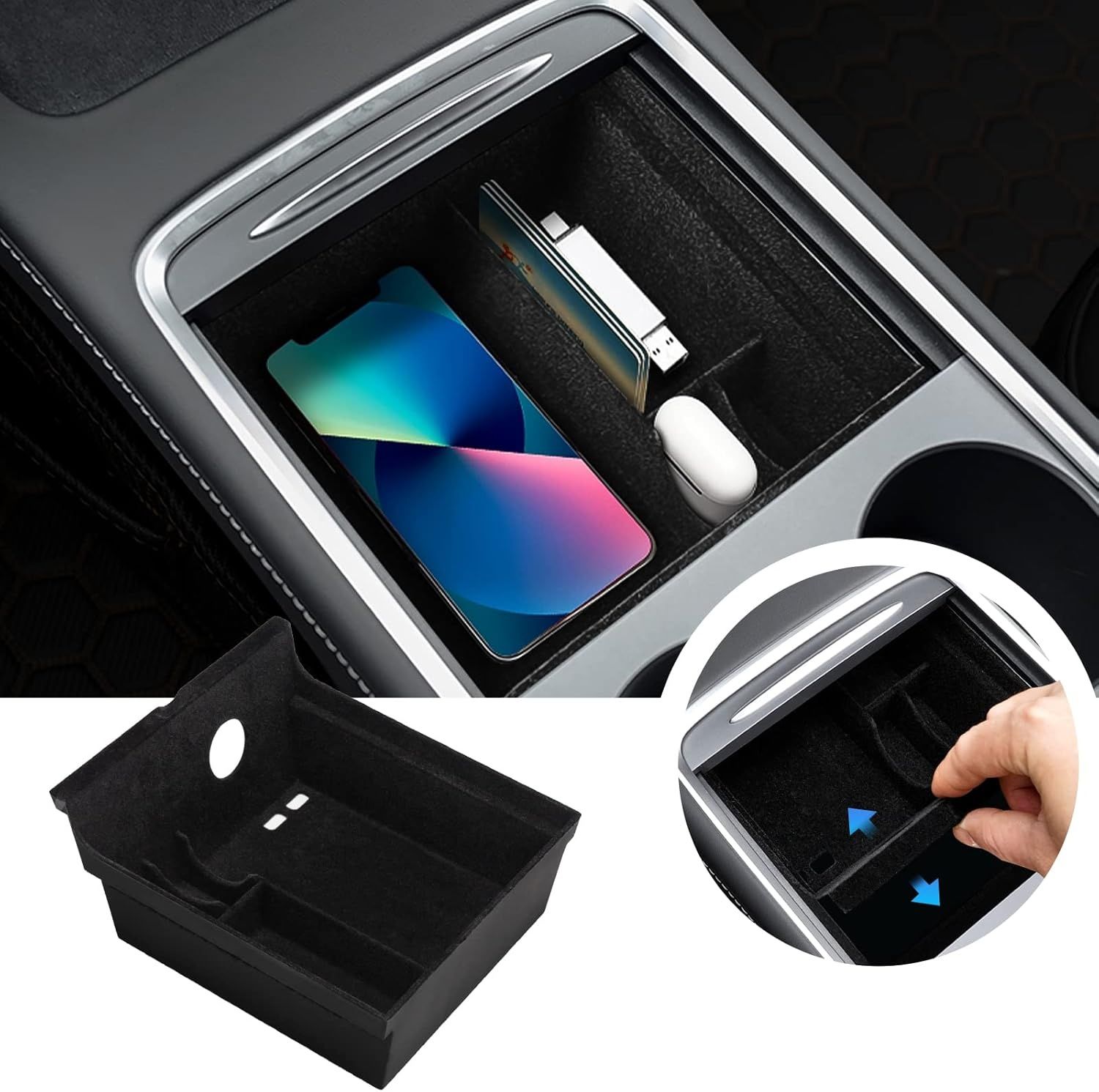 Organizator konsoli do Tesla Model 3 Edycja 2022