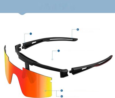 Okulary sportowe UV400, polaryzacyjne, unisex