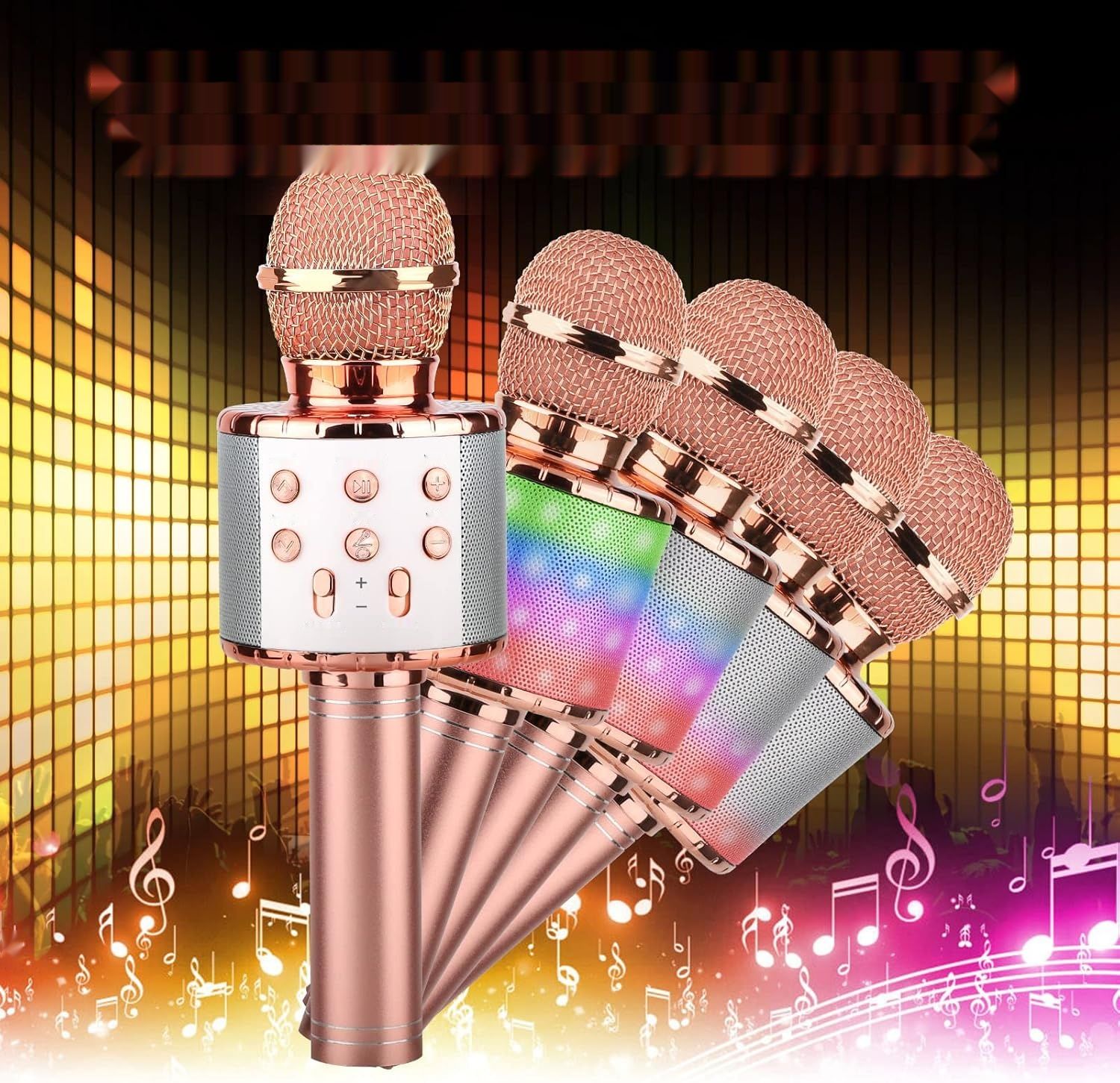 ShinePick Karaoke Bezprzewodowy Mikrofon Karaoke Bluetooth