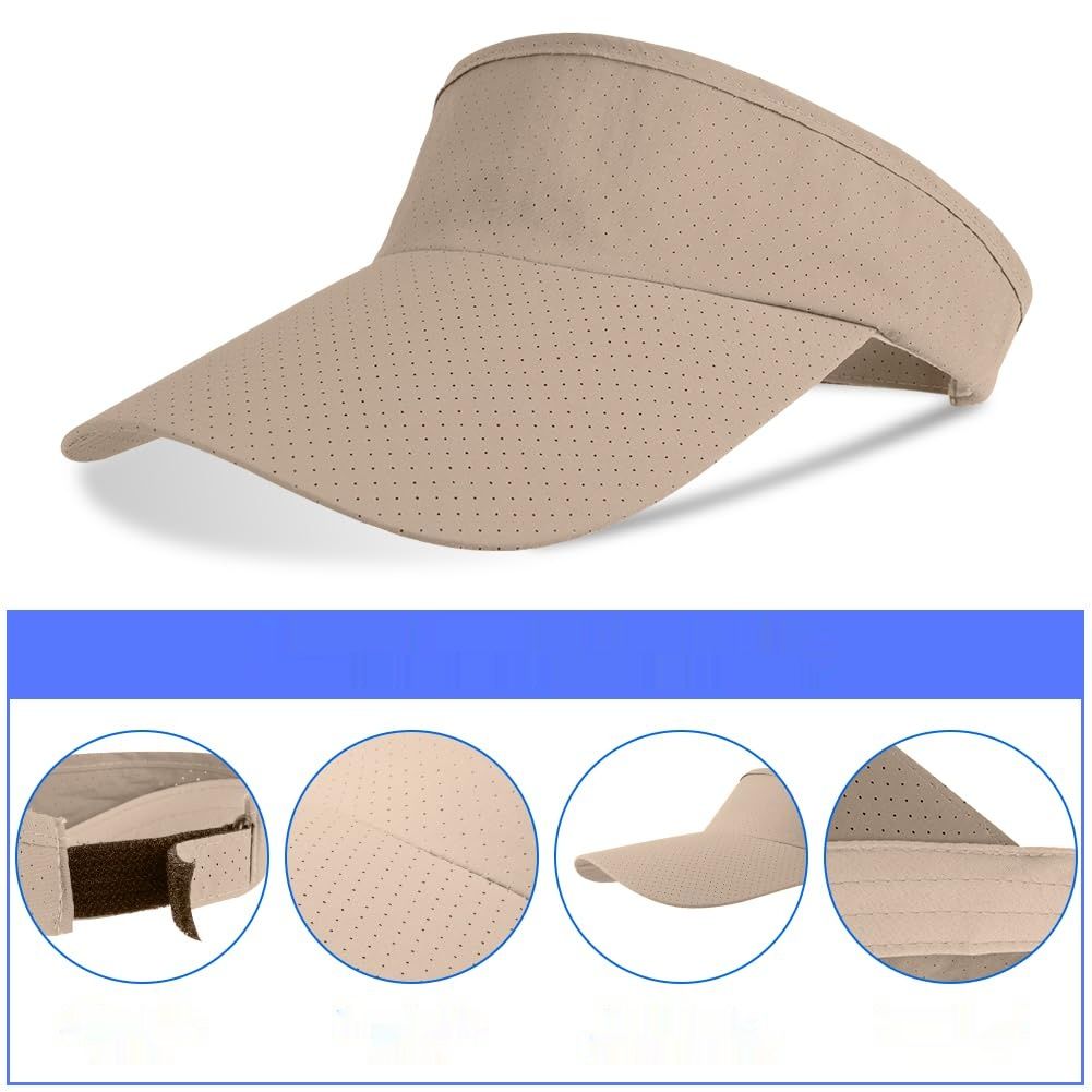 Aomig Visor Cap, modna, oddychająca czapka z daszkiem, kolor lotosowy.