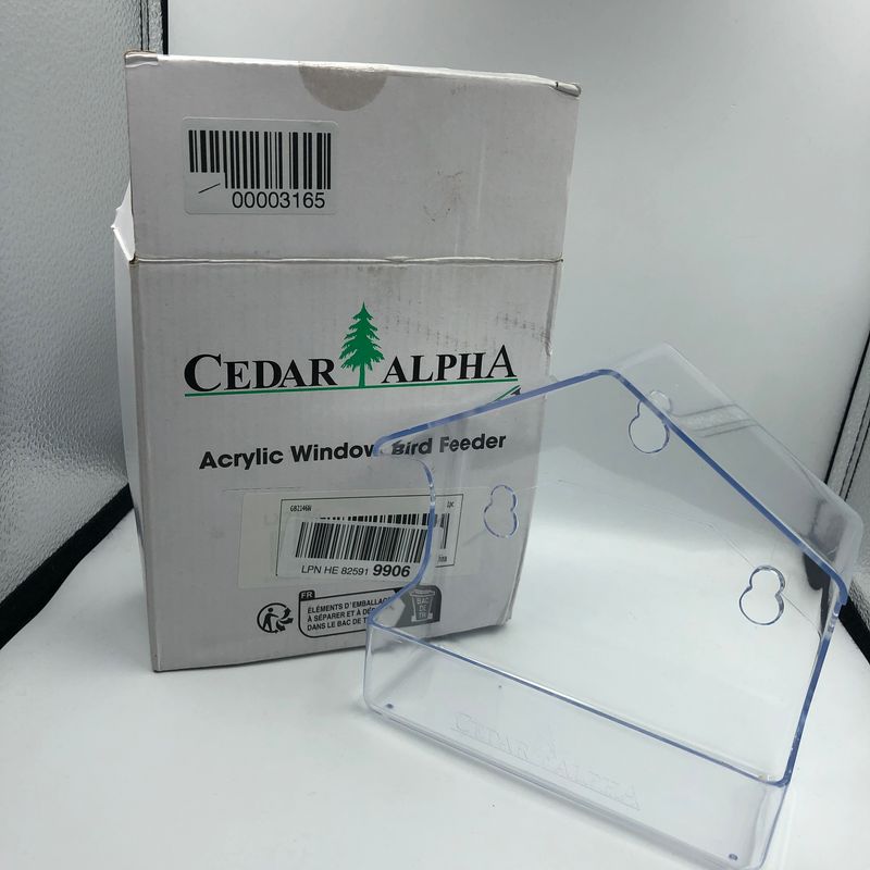 Zeqeey Przezroczysta Akrylowa Karmnik dla Ptaków z Przyssawkami