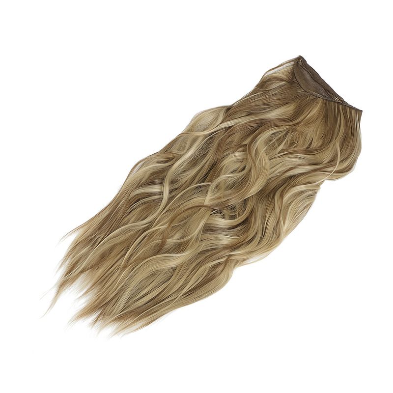 Niewidoczne kręcone falowane przedłużenie włosów na drucie dla kobiet.