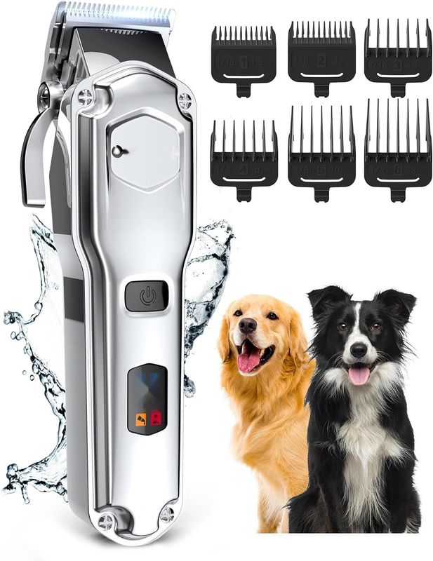 oneisall Trymer dla Psów IPX7 Wodoodporny, Profesjonalny dla Grubej Sierści