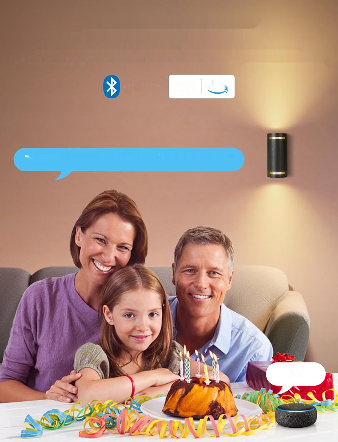 Aigostar Mesh - 6,5W GU10 Alexa Żarówka, LED Smart Bulb 555LM CCT, 6 sztuk