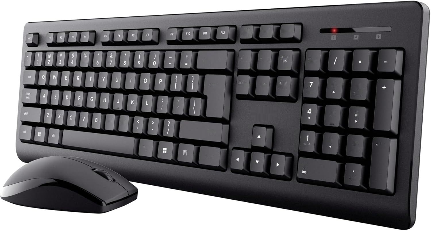 Trust Primo Włoski Zestaw Bezprzewodowej Klawiatury QWERTY i Myszki