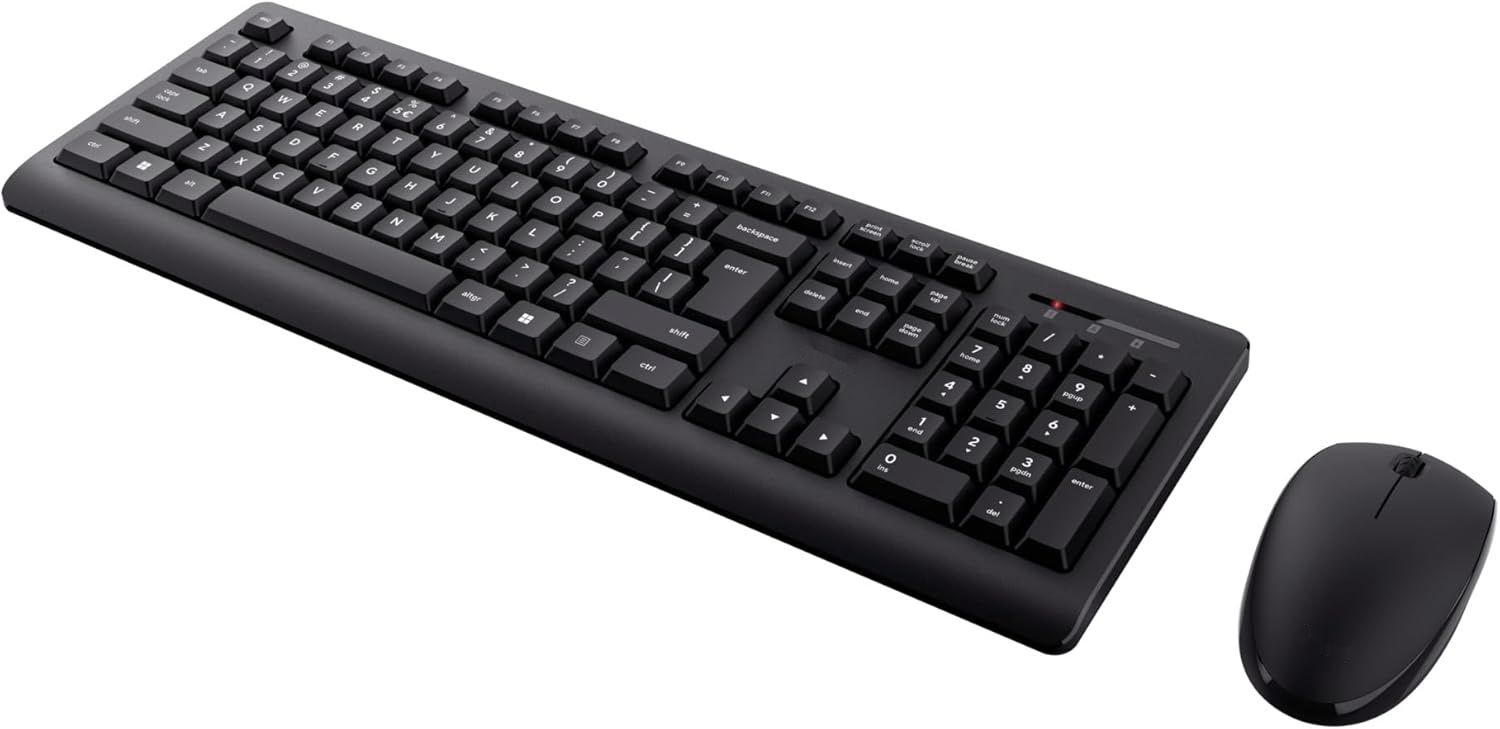 Trust Primo Włoski Zestaw Bezprzewodowej Klawiatury QWERTY i Myszki