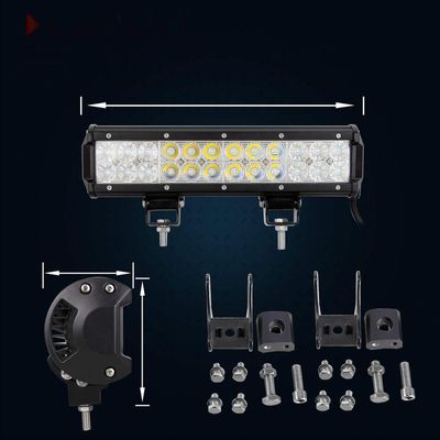 AUXTINGS LED-Lampa robocza, 30,5 cm, 72W, reflektor i naświetlacz