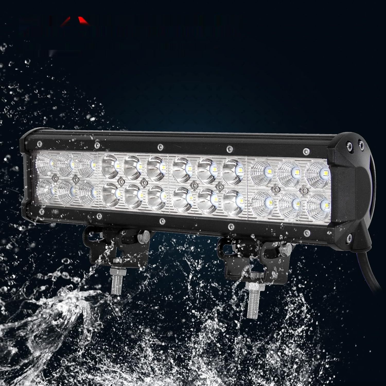 AUXTINGS LED-Lampa robocza, 30,5 cm, 72W, reflektor i naświetlacz