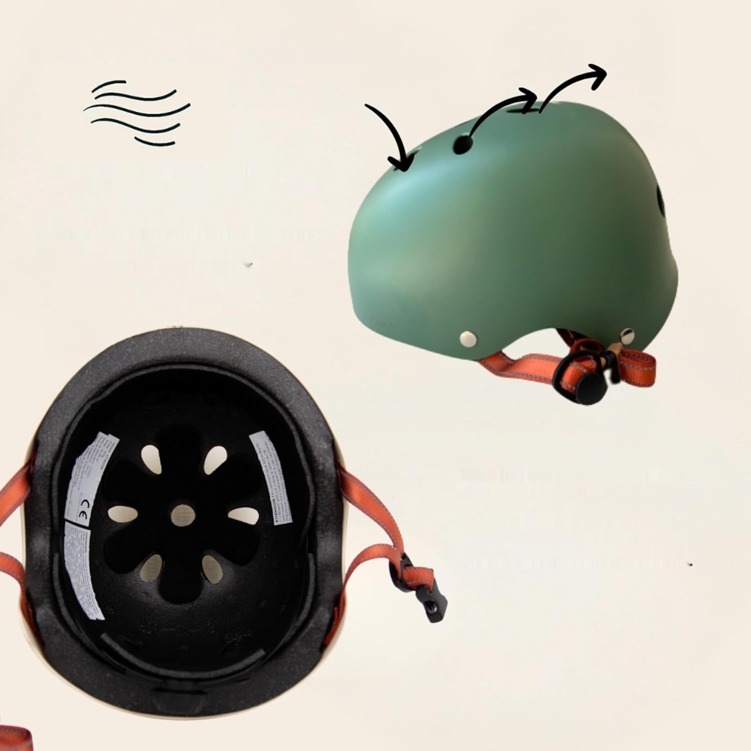 Kask ROWEROWY SADI Lekki dla Dorosłych z EPS, Regulowany.