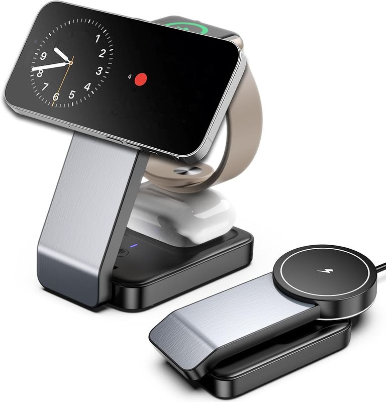 Ładowarka indukcyjna, magnetyczna, 3 w 1