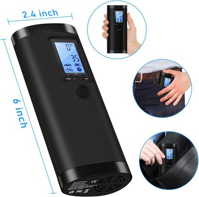 VEEAPE pompka powietrza 10,3 bar, 150 psi, LCD, LED, do auta i roweru