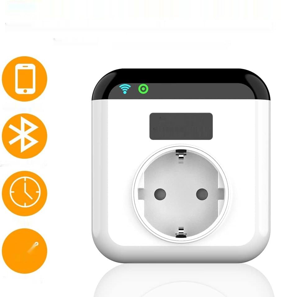 Programowalne gniazdo termostatu WiFi, zgodne z Alexa, Echo, Google Assistant