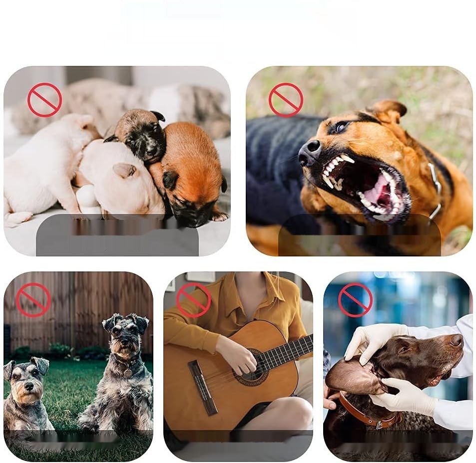 Kontroler szczekania dla psów, 3 tryby, ładowalny, do użytku wewnętrznego i zewnętrznego