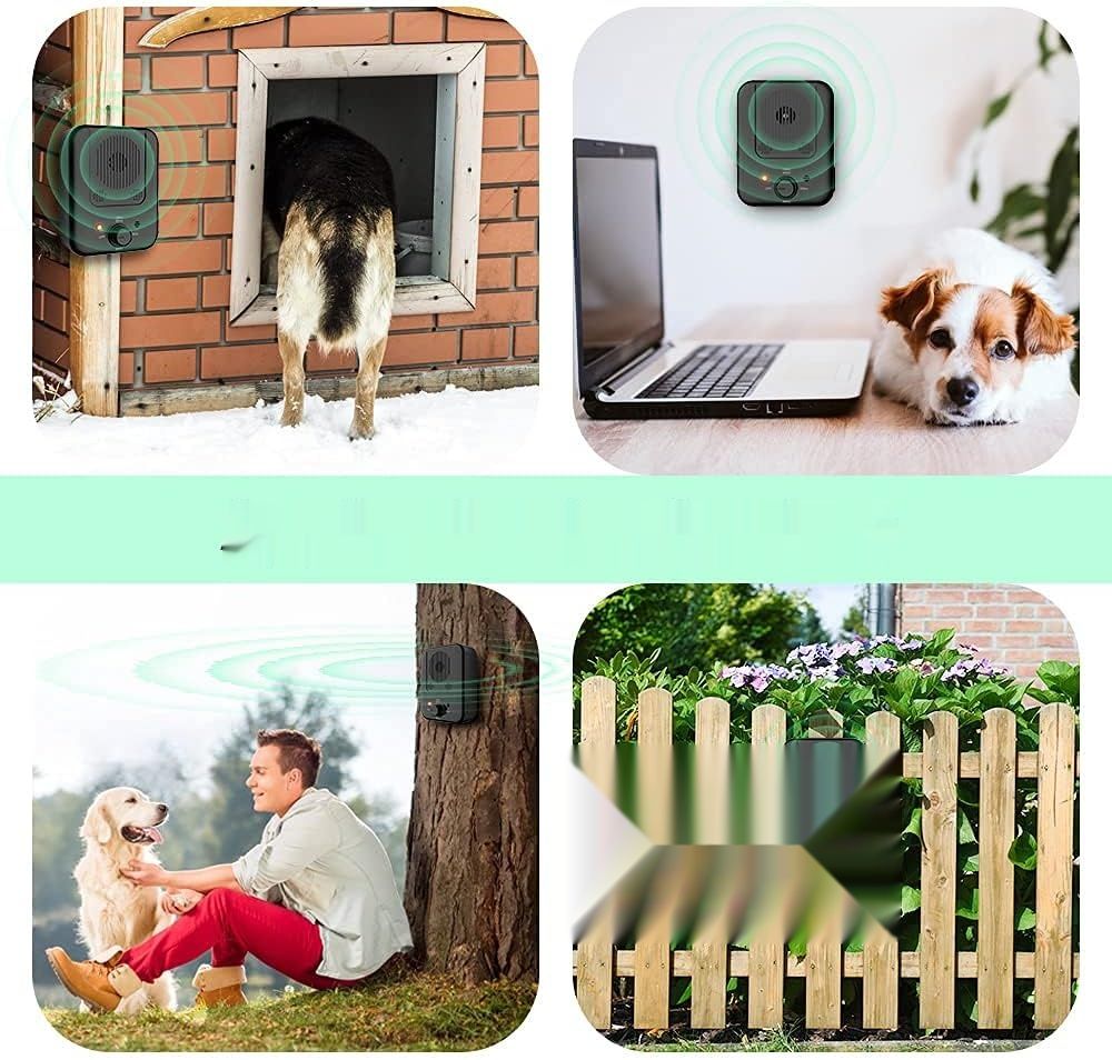 Kontroler szczekania dla psów, 3 tryby, ładowalny, do użytku wewnętrznego i zewnętrznego