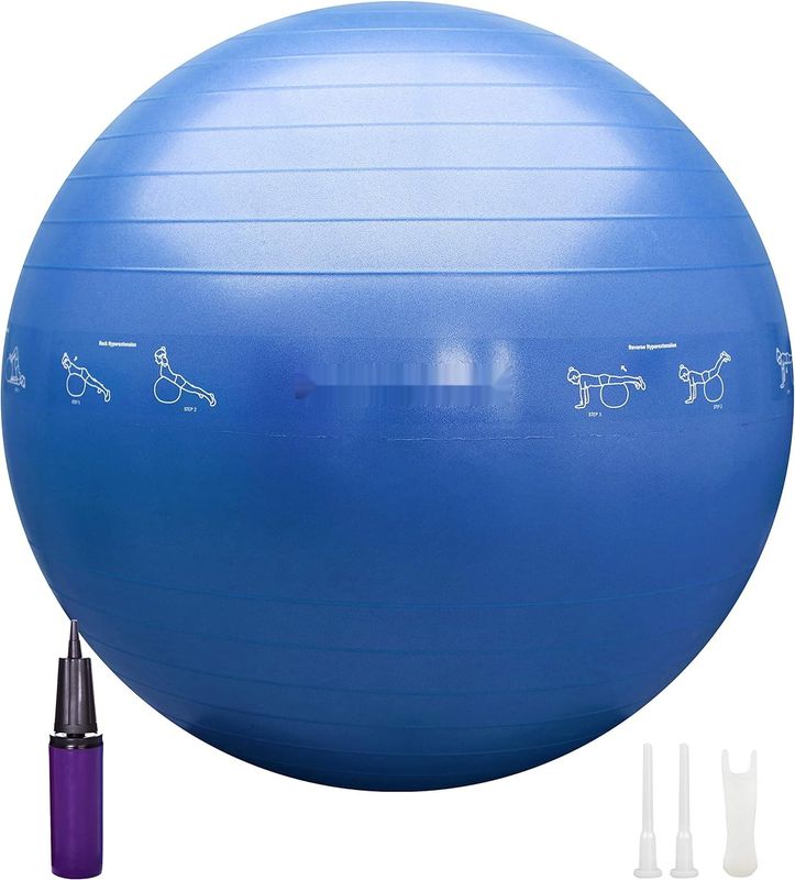 Piłka gimnastyczna PROIRON do ćwiczeń z pompką, antywybuchowa 55 cm