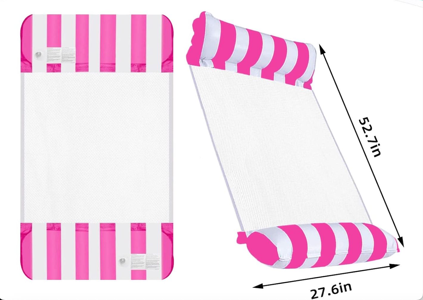 Nadmuchiwany Hamak 4 w 1 Łóżko dla Dorosłych na Lato Basen Morze