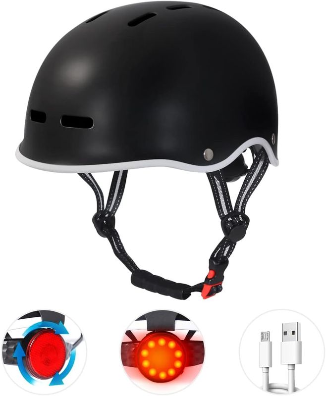 Kask rowerowy z LED CE-Certyfikaty dla dorosłych E-Scooter BMX