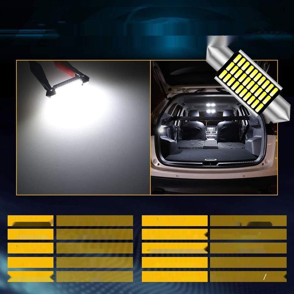 Voarge 4 x 39mm C5W LED Lampy 6000K Żarówki (Białe)