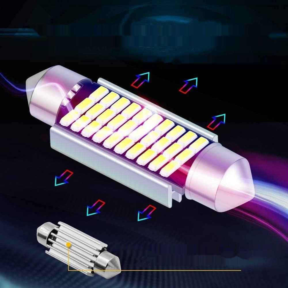 Voarge 4 x 39mm C5W LED Lampy 6000K Żarówki (Białe)