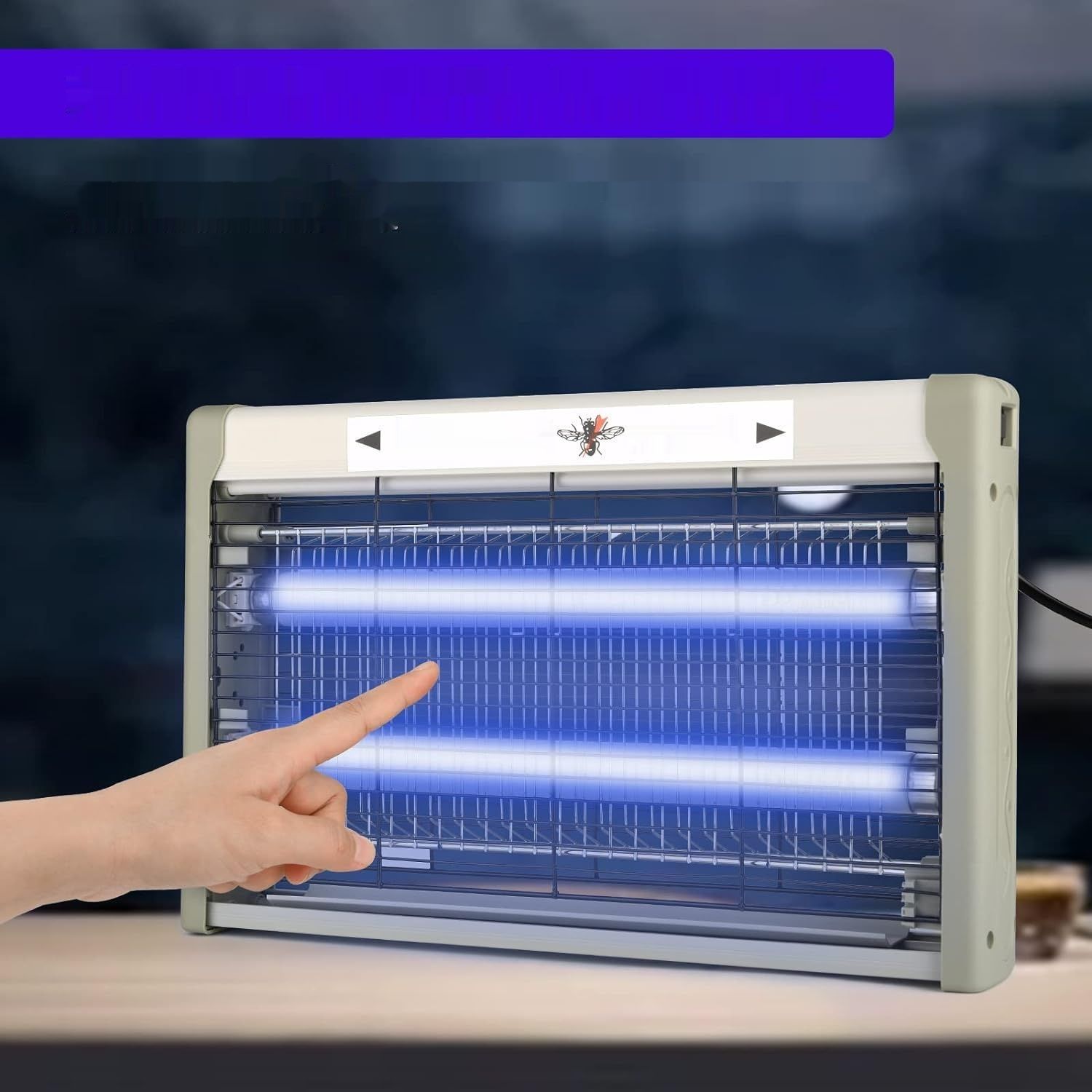 mafiti MS600 Elektryczny Odstraszacz Owadów, 20W UV, z 2 Zapasowymi Lampami