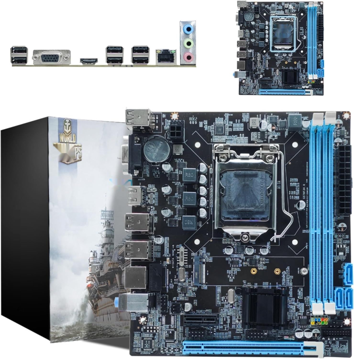 Sxhlseller H61 Micro ATX, LGA 1155, DDR3, M.2 NVMe, HD VGA для LGA1155 I3 I5 I7