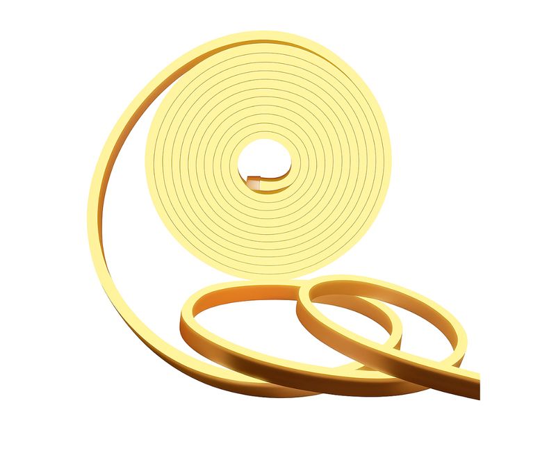 KSIBNW Neon LED Strip Ciepły Biały, 2m, 230V, IP65, do wnętrz i na zewnątrz