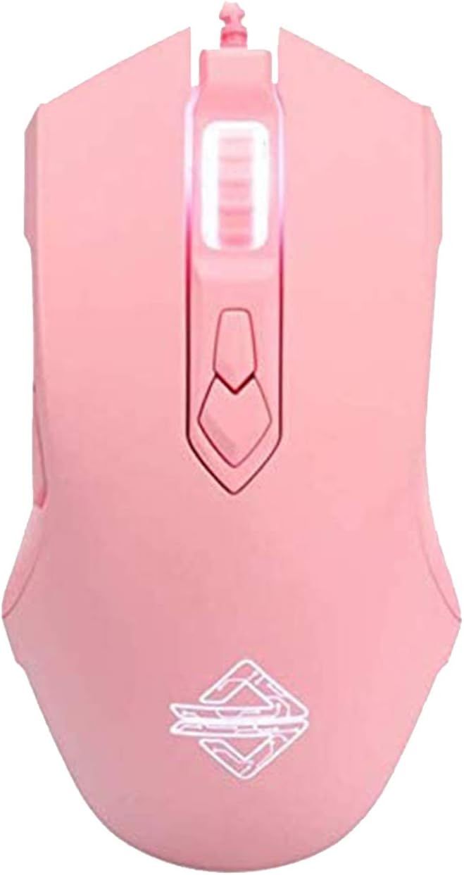 Mysz RGB LexonElec 7 przycisków 2500 DPI LED USB dla graczy - Różowy