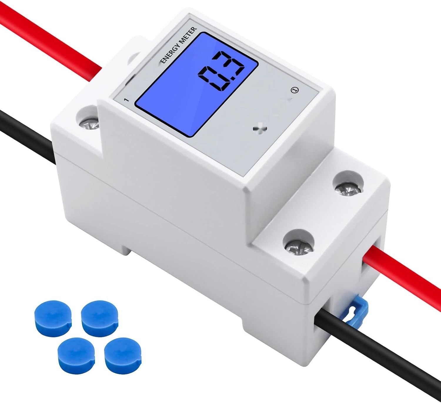 DIFCUL Licznik AC 1-fazowy 230V 5(80)A, montaż na szynę DIN, LCD 2P DIN