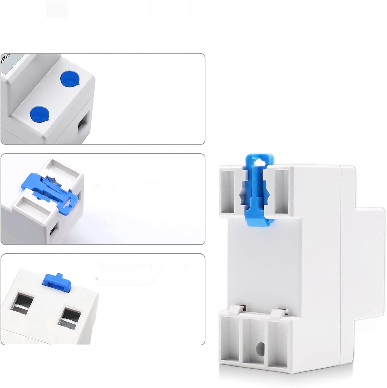 DIFCUL Licznik AC 1-fazowy 230V 5(80)A, montaż na szynę DIN, LCD 2P DIN