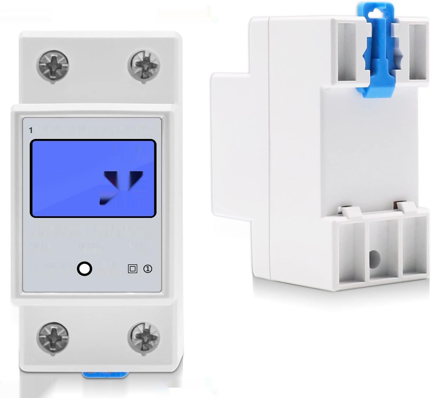 DIFCUL Licznik AC 1-fazowy 230V 5(80)A, montaż na szynę DIN, LCD 2P DIN