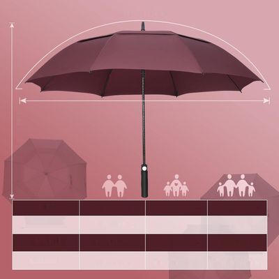 ZOMAKE Duży Wiatroodporny Parasol Golfowy z Automatycznym Otwieraniem