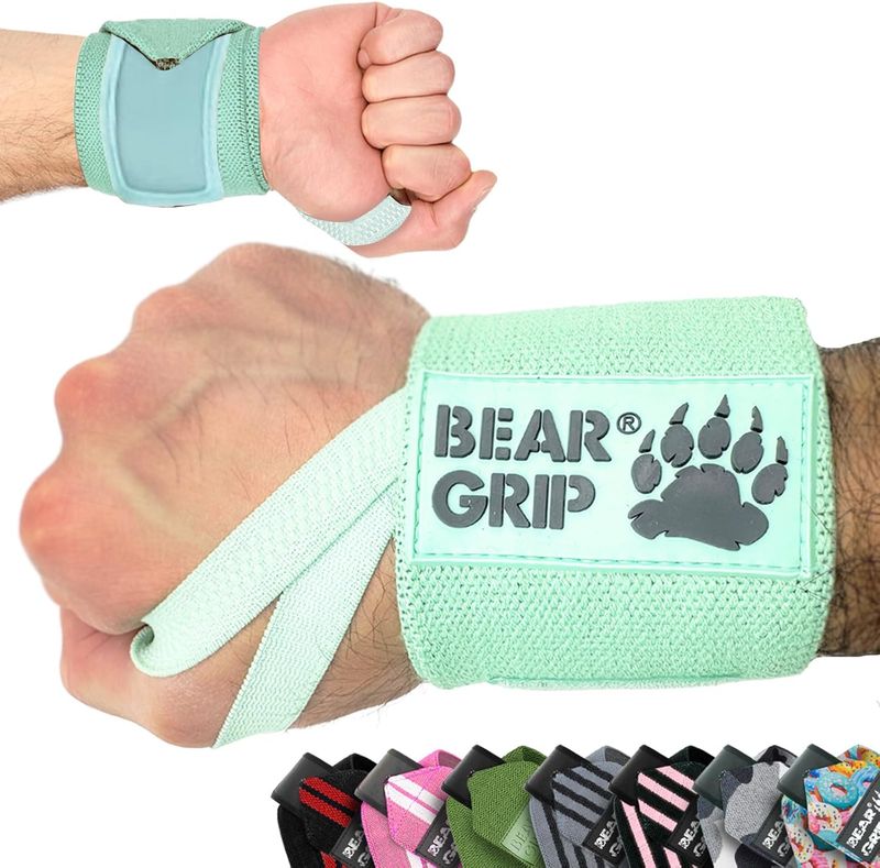 BEAR GRIP - Opaski na nadgarstki do podnoszenia ciężarów