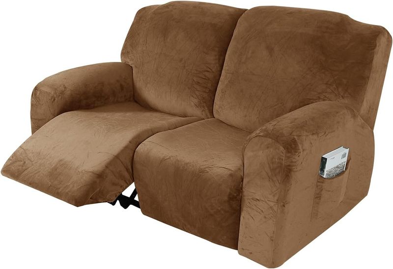 ELEOPTION Pokrowiec na Relaksacyjny Fotel, Elastyczny, Aksamit, Zmywalny