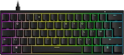 DURGOD Venus 60% RGB, klawiatura, 62 klawisze, USB-C, Cherry Profile PBT
