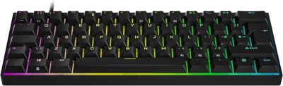 DURGOD Venus 60% RGB, klawiatura, 62 klawisze, USB-C, Cherry Profile PBT