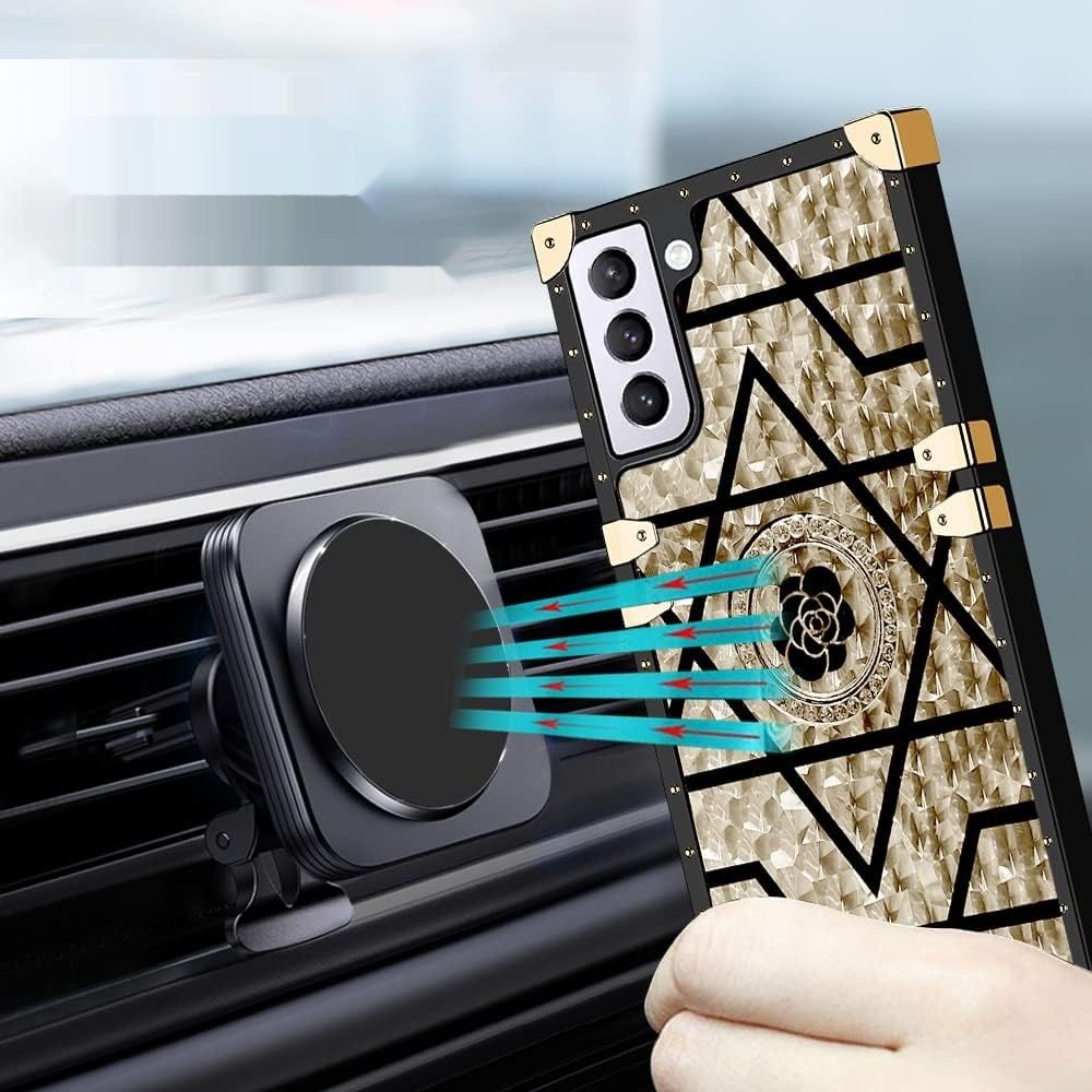 Ysnzaq Luksusowe etui Samsung Galaxy S23+ Plus 6,6&quot;, złote.