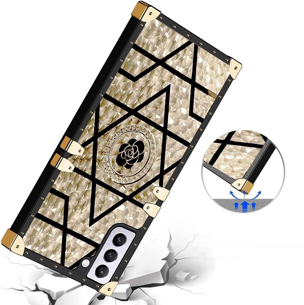 Ysnzaq Luksusowe etui Samsung Galaxy S23+ Plus 6,6&quot;, złote.