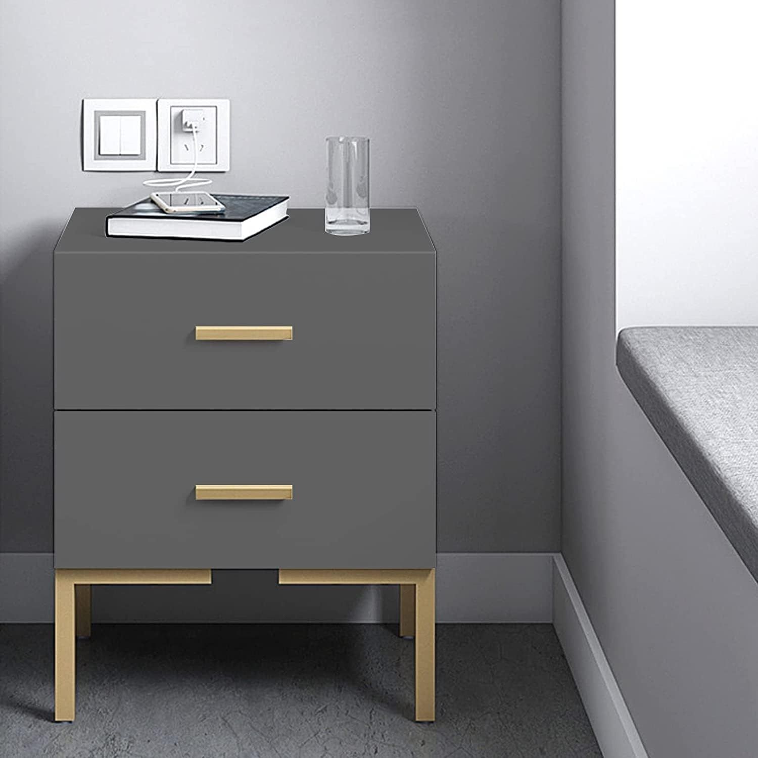 Hode Szara Folia Samoprzylepna do Mebli Matowa 90 x 600 cm