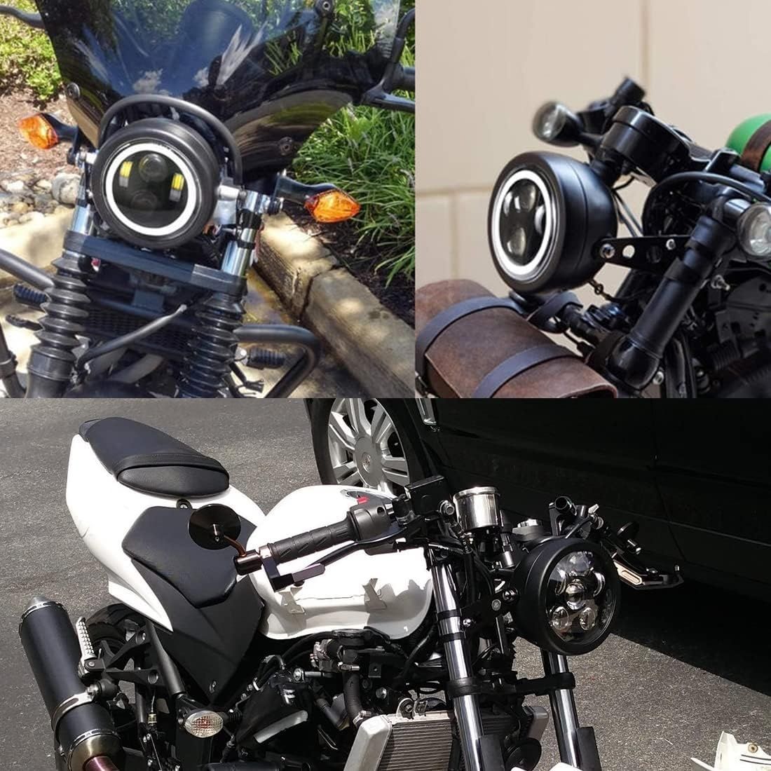 Led reflektory Daymaker 5 3/4 5.75 cala do Harley Davidson (czarny)