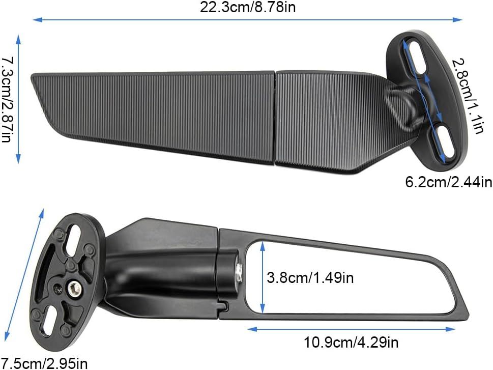 2 Lusterka Wsteczne do Motocykla, Uniwersalne, do Ninja 250 30