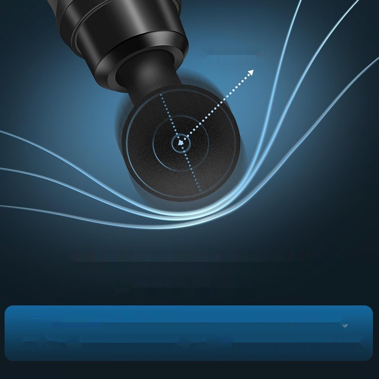 Pistolet do masażu, Masażer 30 prędkości, LCD, 10 głowic, cichy.