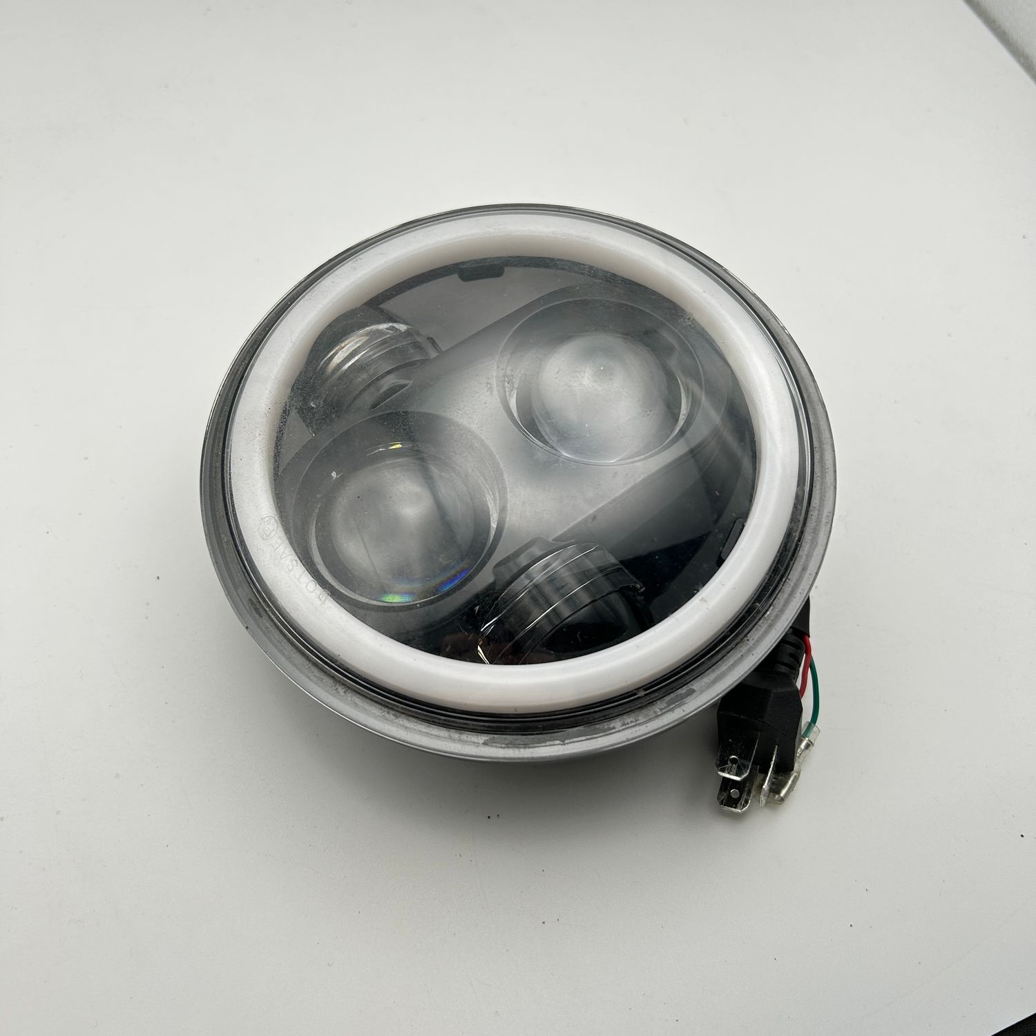 Angel Eye Reflektor do motocykla LED 5,75&#39;&#39;, biały, wodoodporny