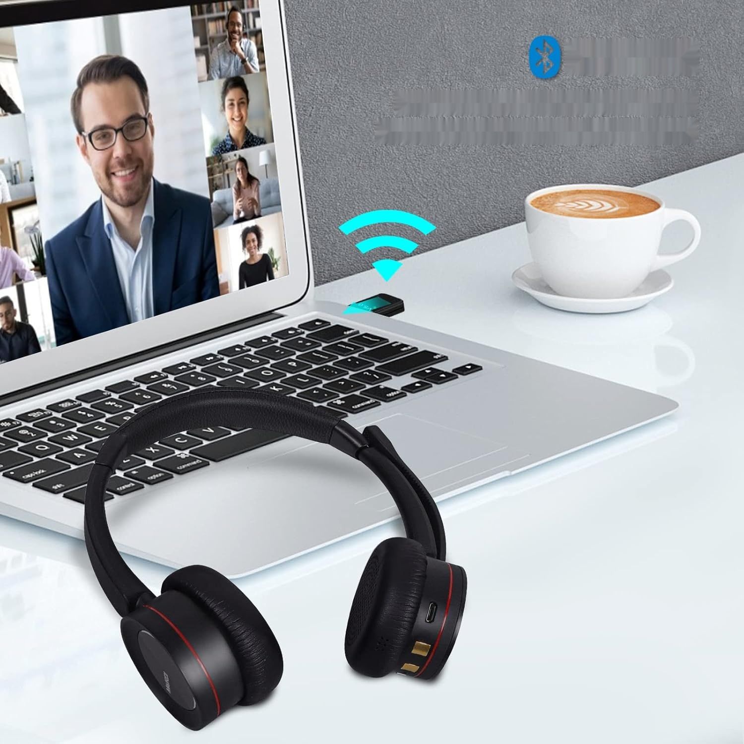 Mairdi Bezprzewodowy Zestaw Słuchawkowy z Mikrofonem, Bluetooth 5.0