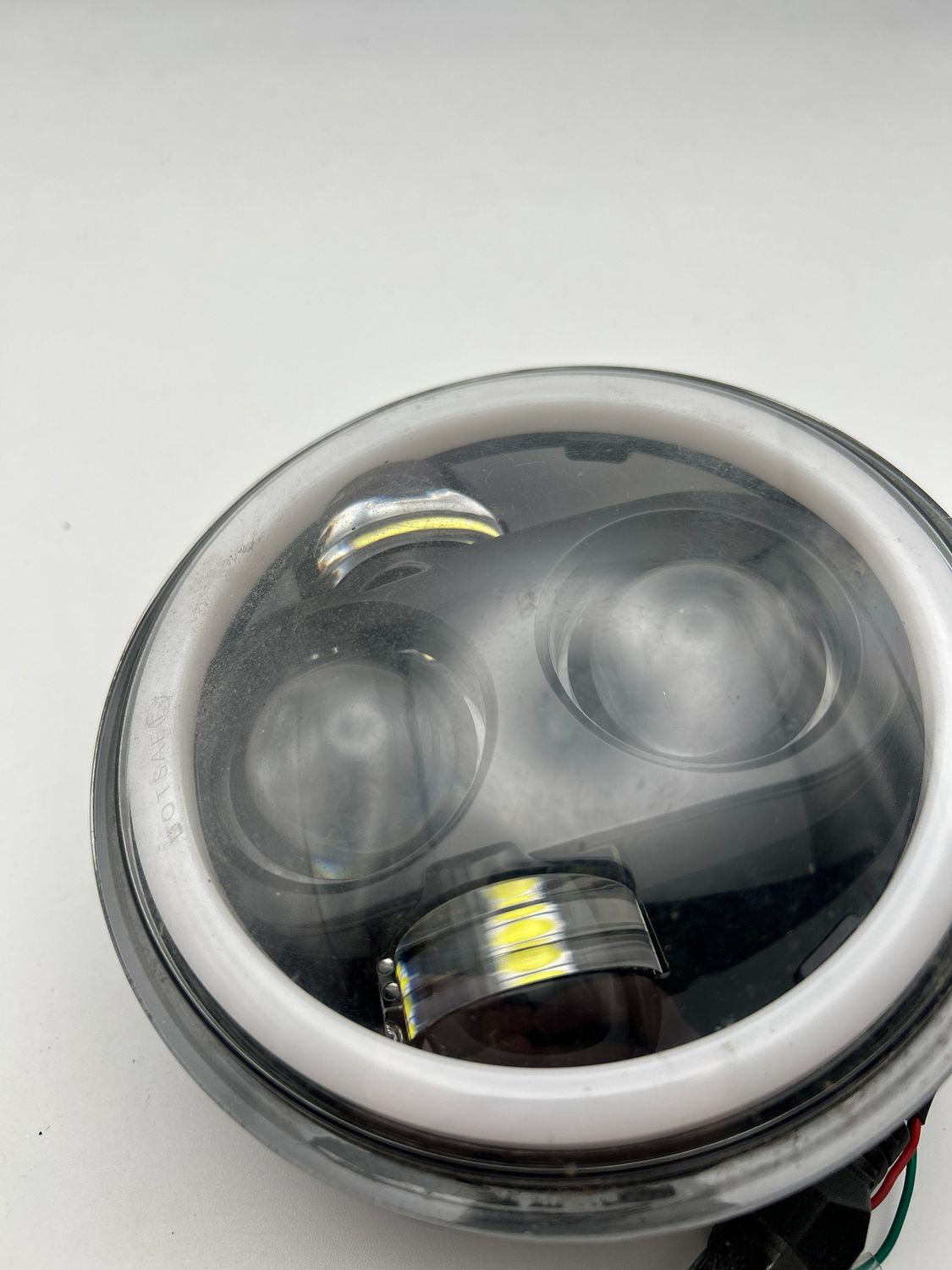 Angel Eye Reflektor do motocykla LED 5,75&#39;&#39;, biały, wodoodporny
