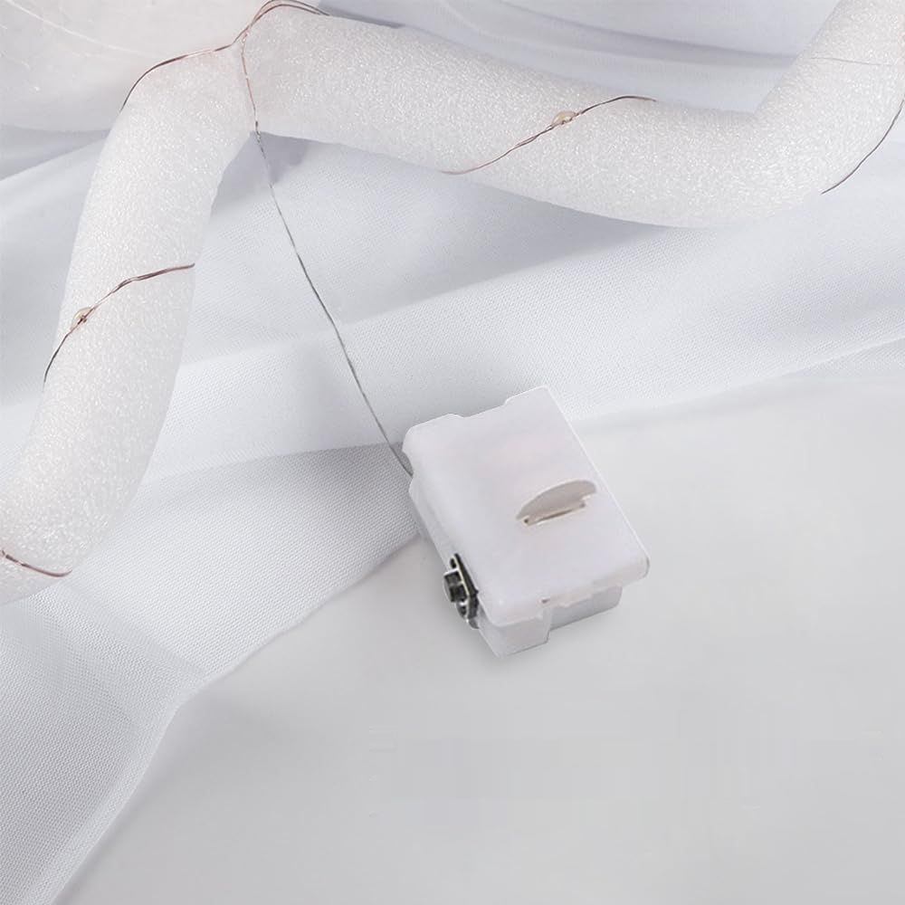 Bseical Zestaw 2 Duchów z LED, 60 cm Dekoracje Halloweenowe na Ogród