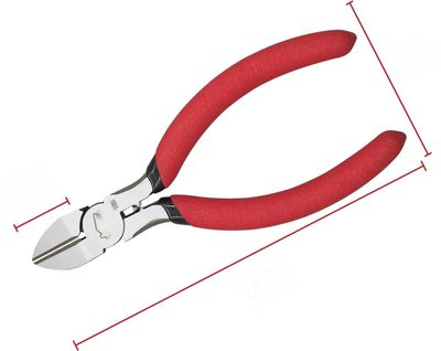 HOUSERAN Obcinak boczny, 127 mm, 3 sztuki, do drutu i modelarstwa