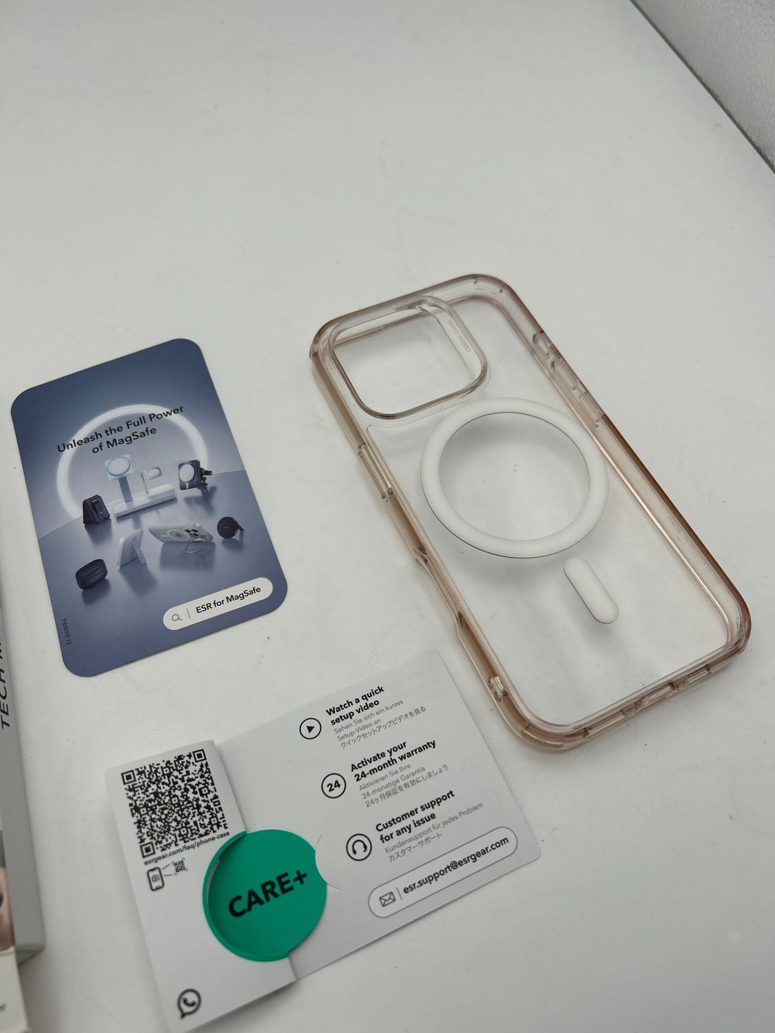 ESR Etui iPhone 16 Pro Max, MagSafe, ochrona aparatu, przezroczyste
