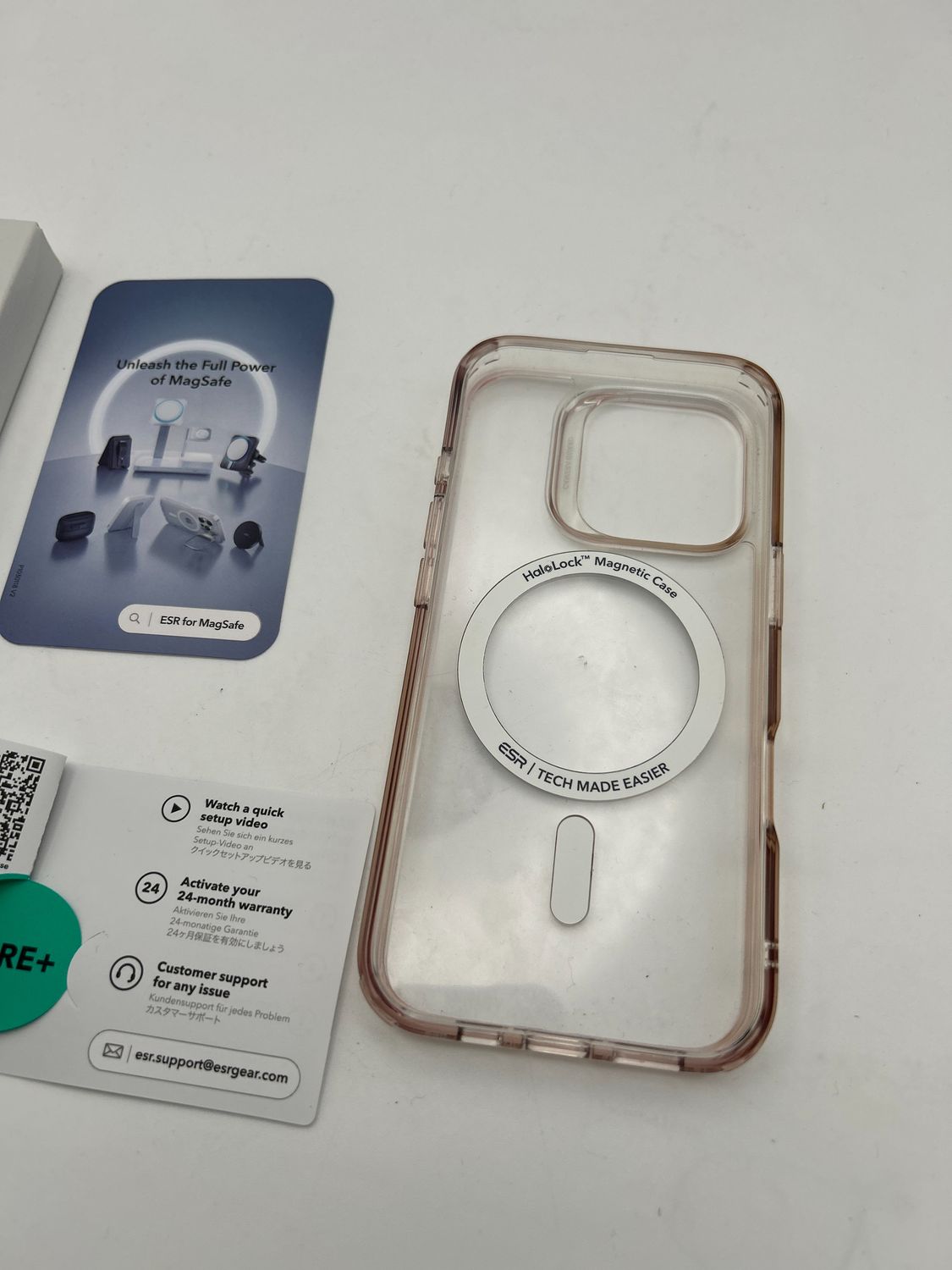 ESR Etui iPhone 16 Pro Max, MagSafe, ochrona aparatu, przezroczyste