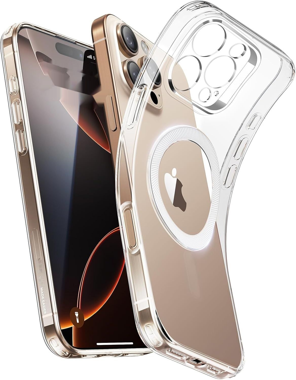 ESR Etui iPhone 16 Pro Max, MagSafe, ochrona aparatu, przezroczyste