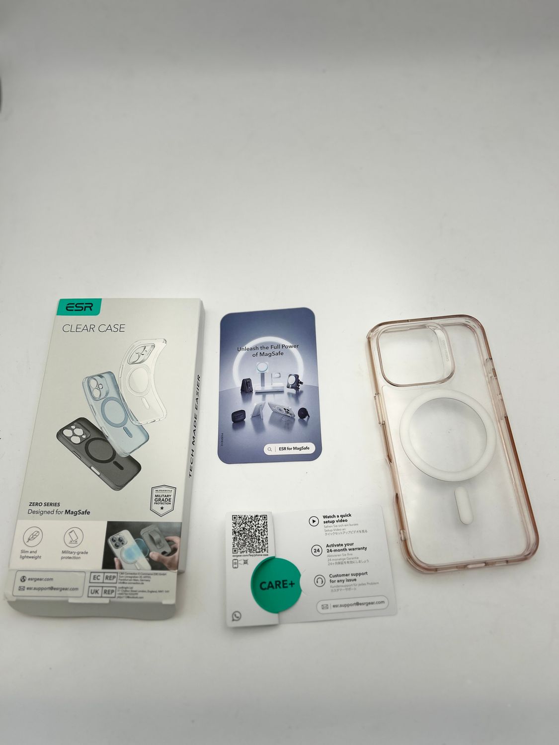 ESR Etui iPhone 16 Pro Max, MagSafe, ochrona aparatu, przezroczyste